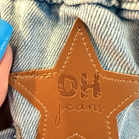 Oli & Hali Blue and White Lace Flare Jeans - Picture 8 of 9